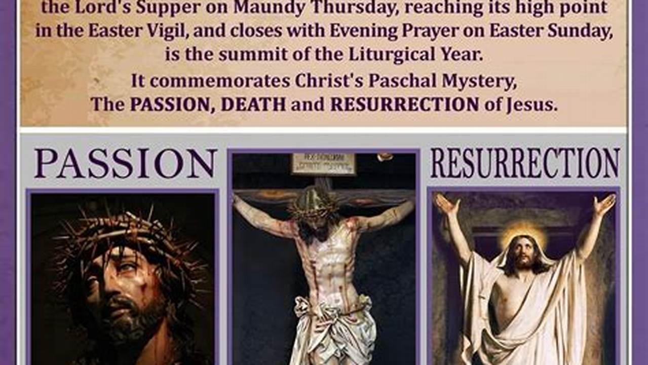 It Is Observed During Holy Week As Part Of The Paschal Triduum., 2024
