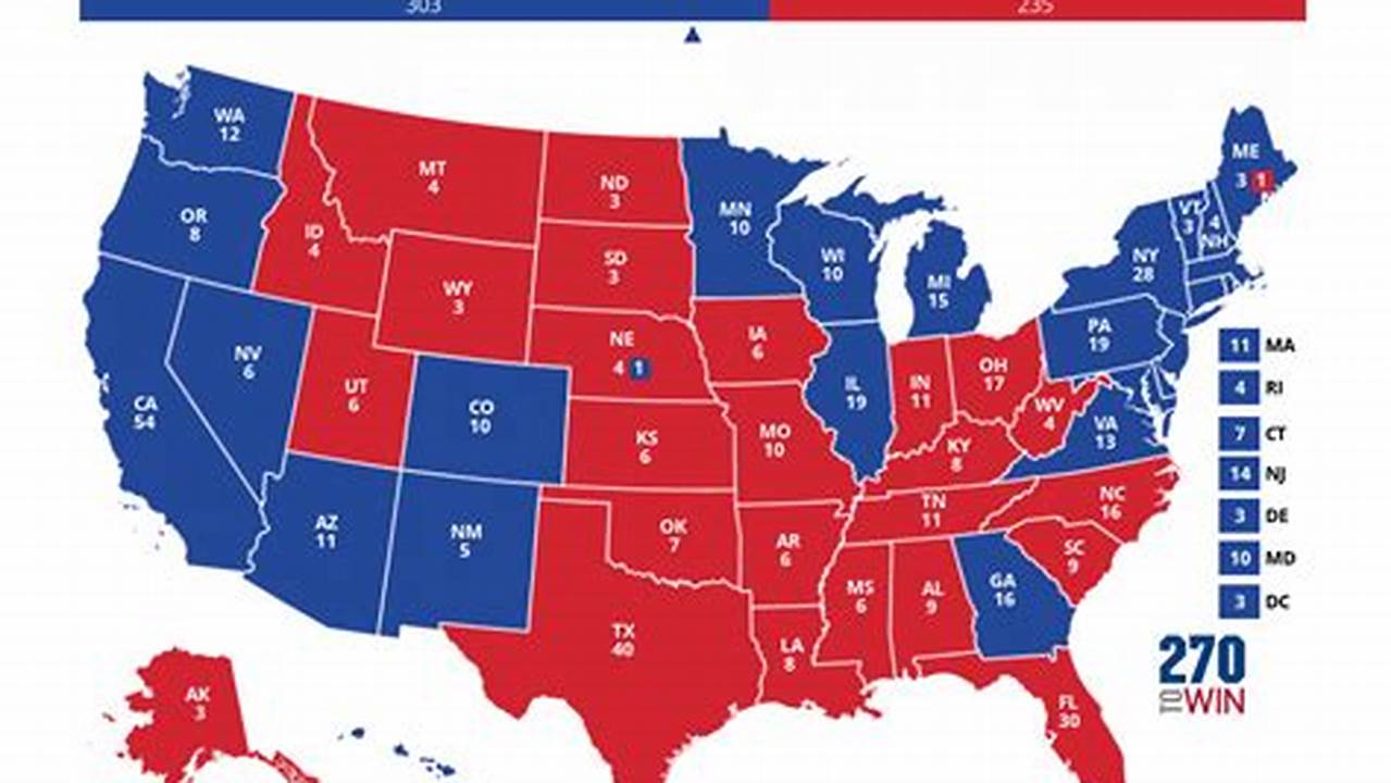 It Takes 270 Electoral Votes To Win The 2024 Presidential Election., 2024