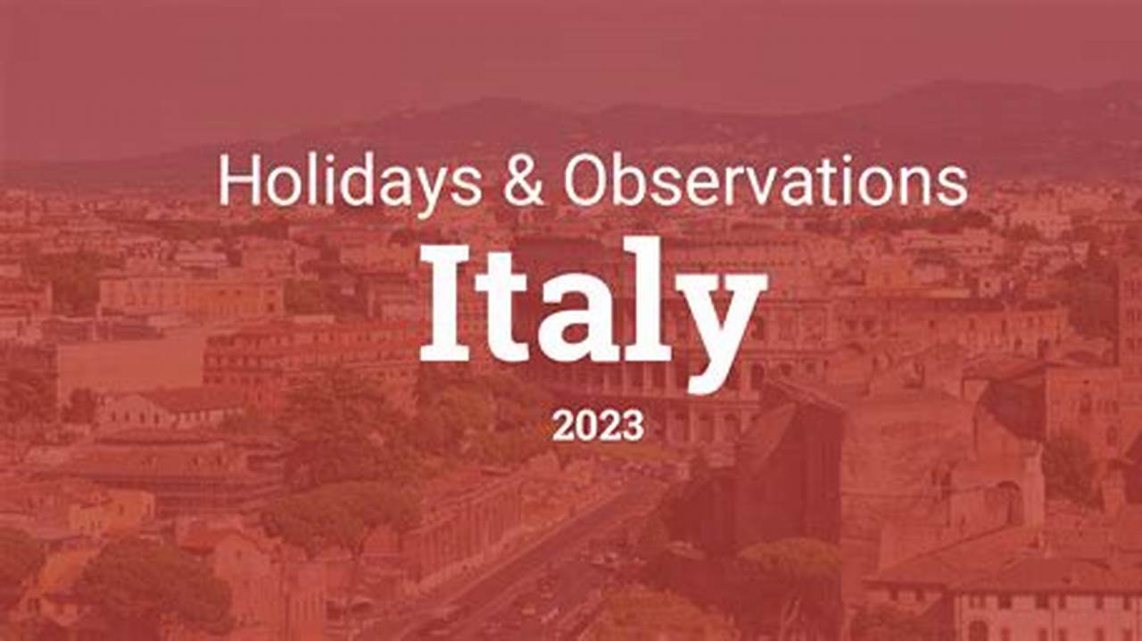 Italy National Holidays 2024