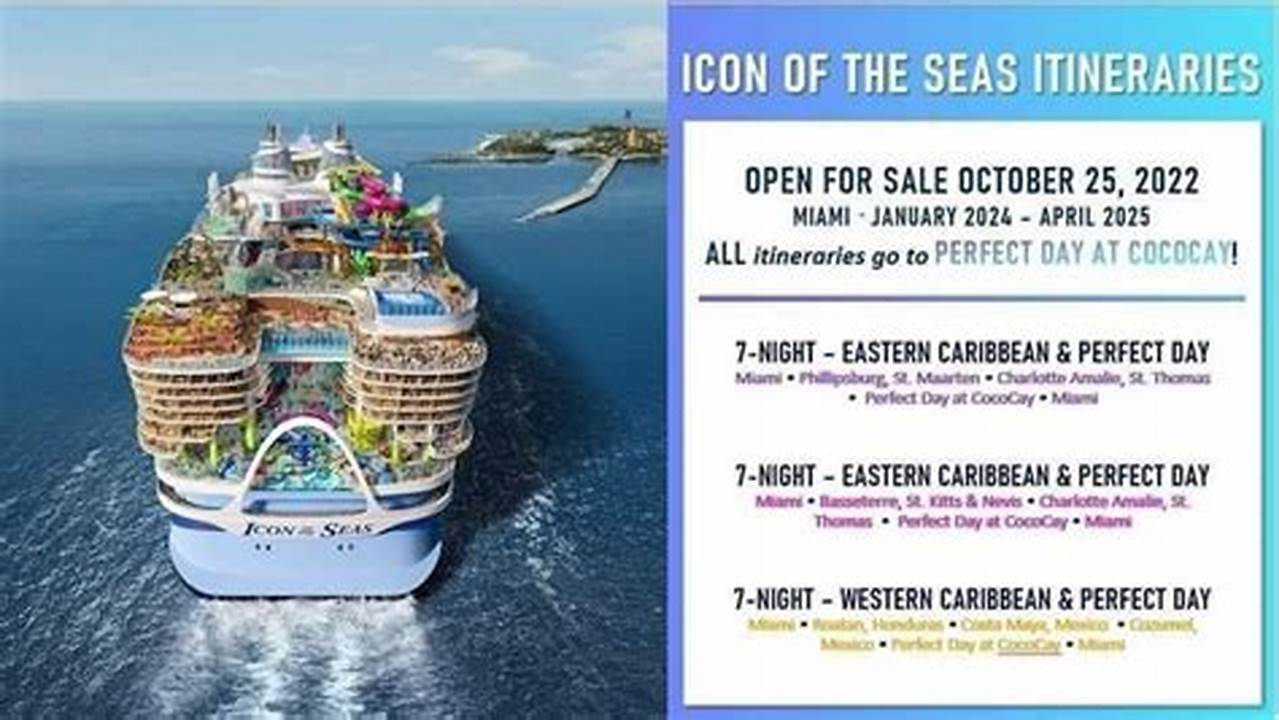 Itinerary For Ovation Of The Seas Departing Aug 9, 2024, 2024