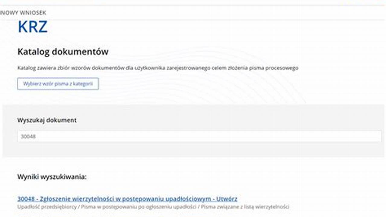 Jak W Systemie Krs Dodac Dokument Do Zgłoszenia