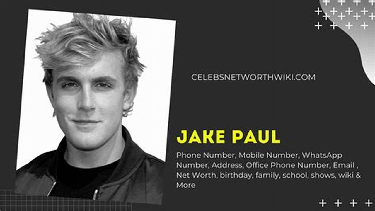 Jake Paul'S Phone Number 2024 Olympics