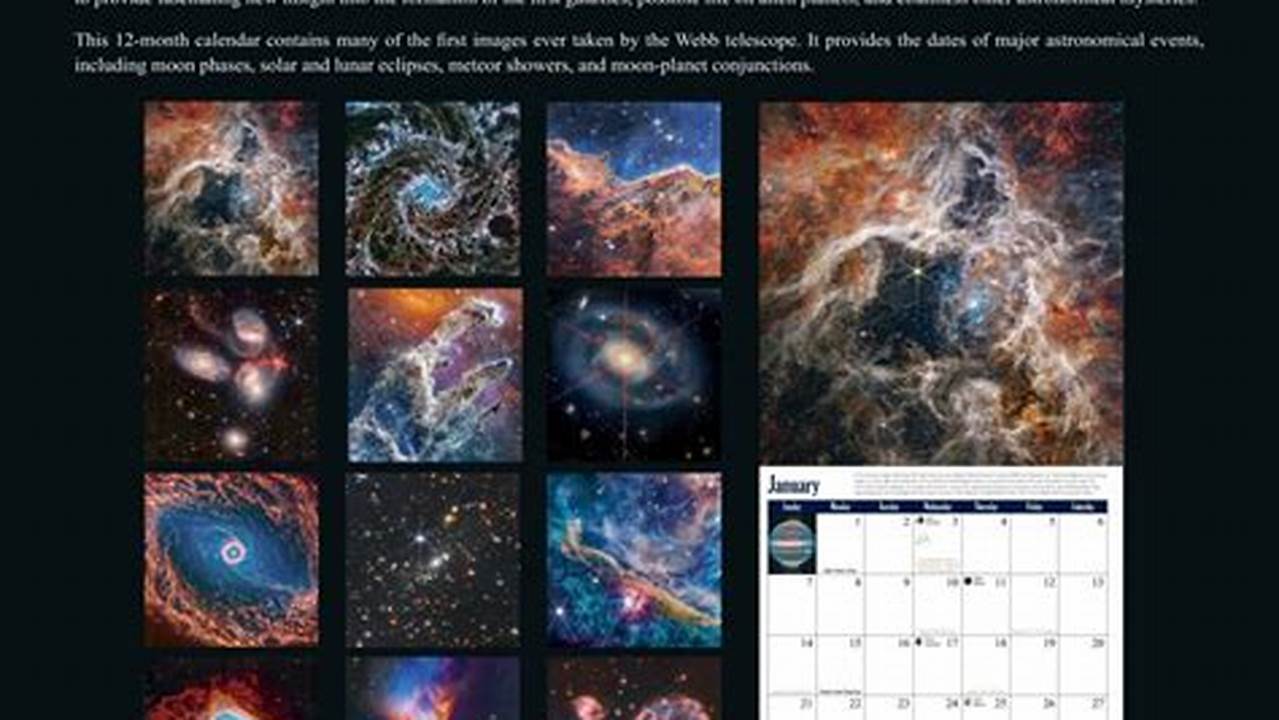 James Webb Telescope Images Calendar