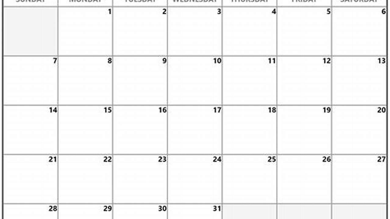 January 2024 Blank Calendar To Print Online