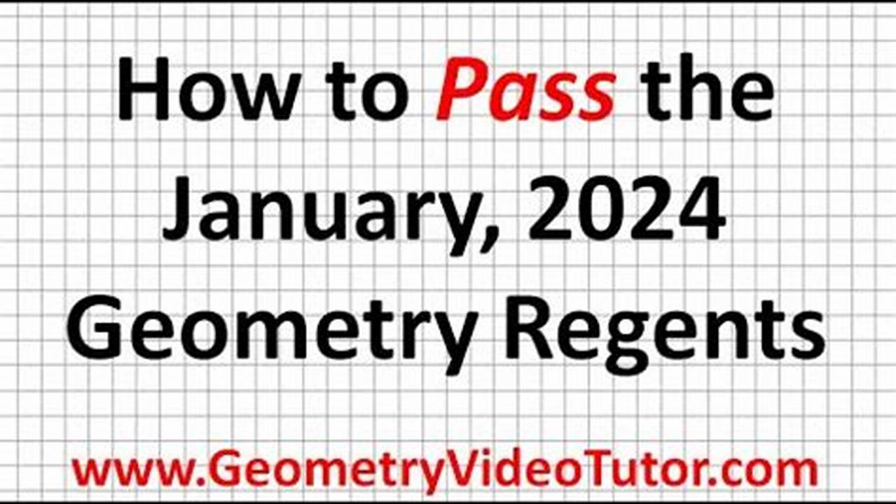 January 2024 Geometry Regents