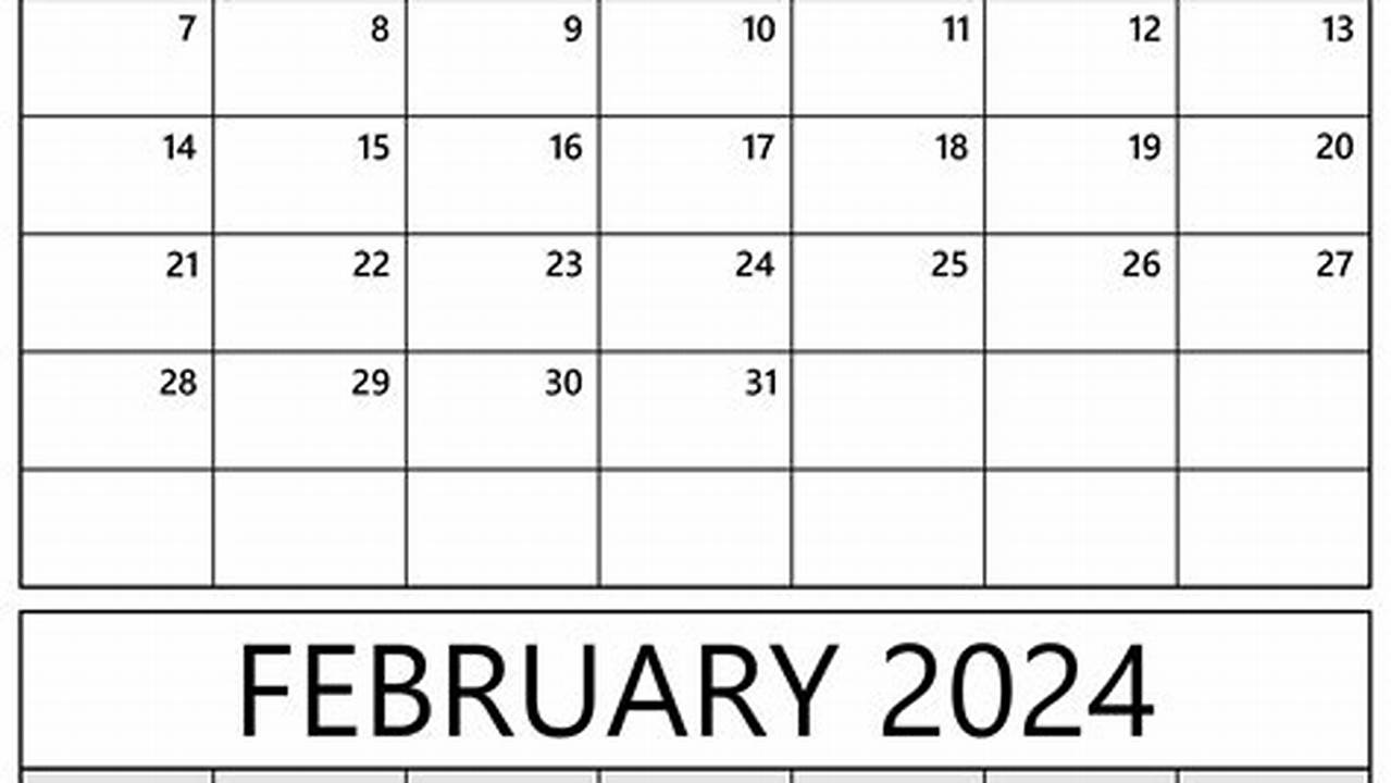 January February 2024 Calendar
