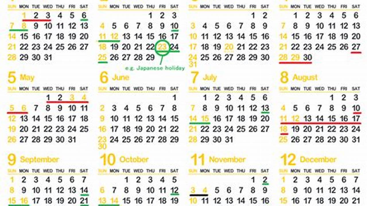 Japan Public Holidays 2024 Calendar