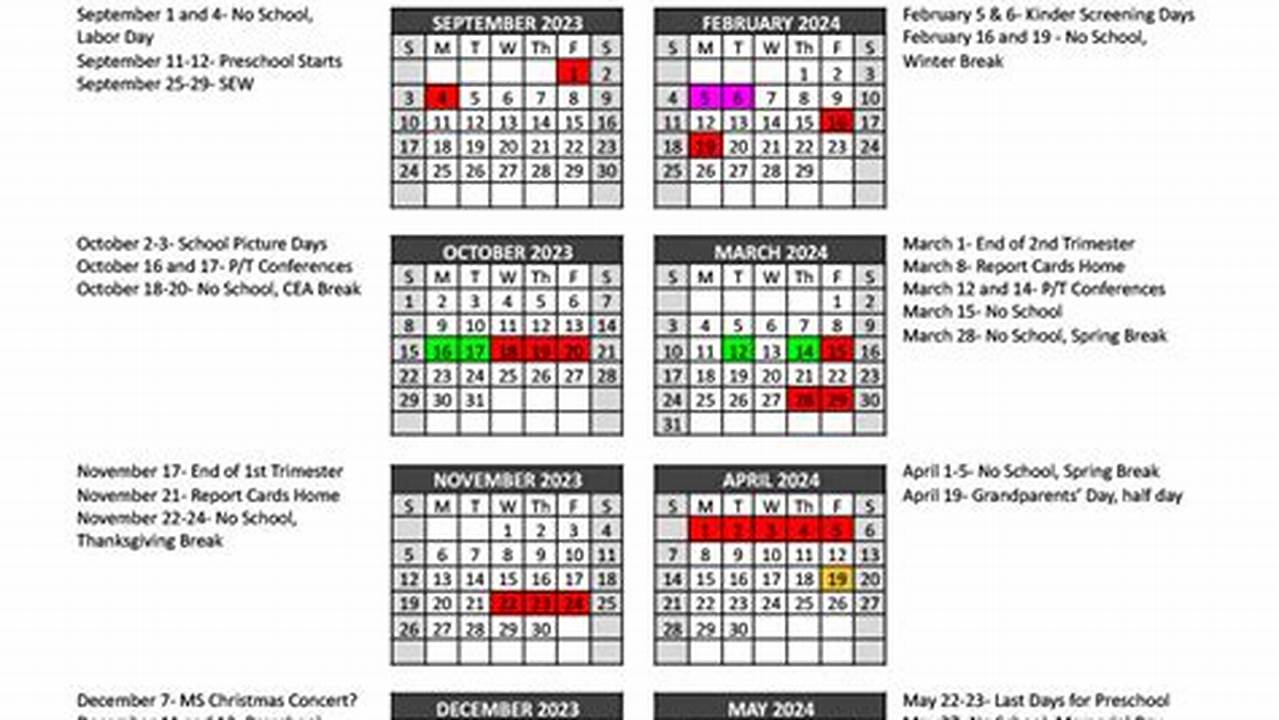 Jenison School Calendar 2024 2024 Printable., 2024