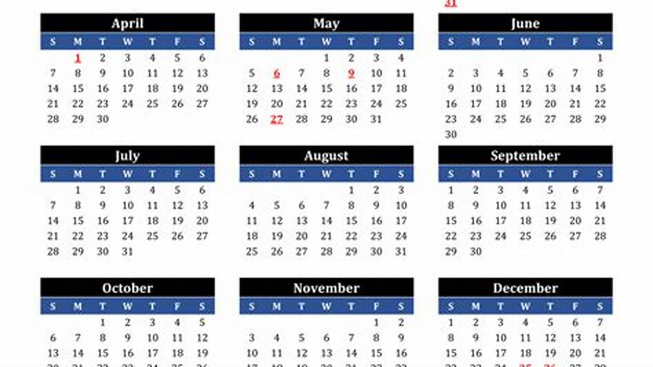Jersey Calendar 2024