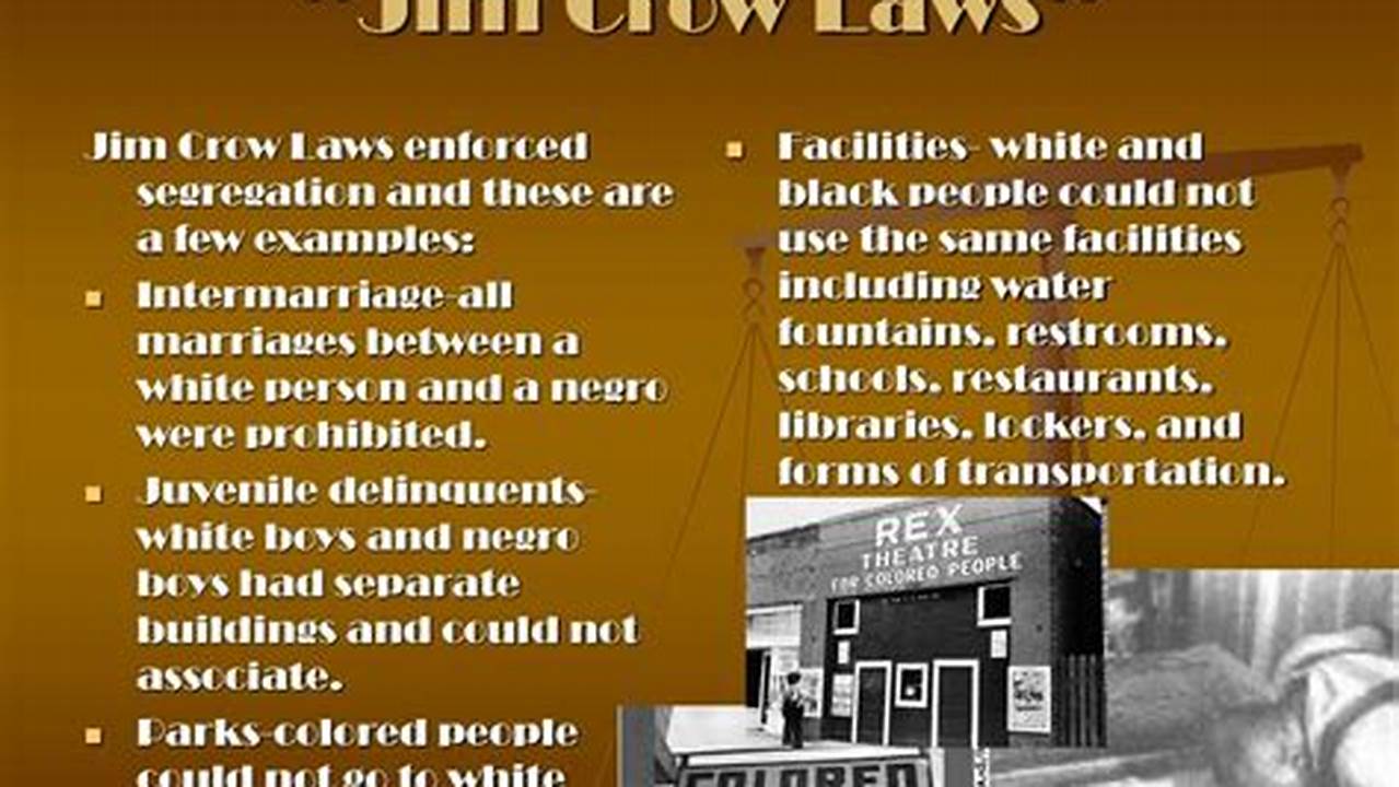 Jim Crow Law Passed In Mississippi 2024