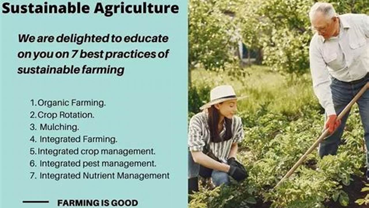 Job Creation, Farming Practices