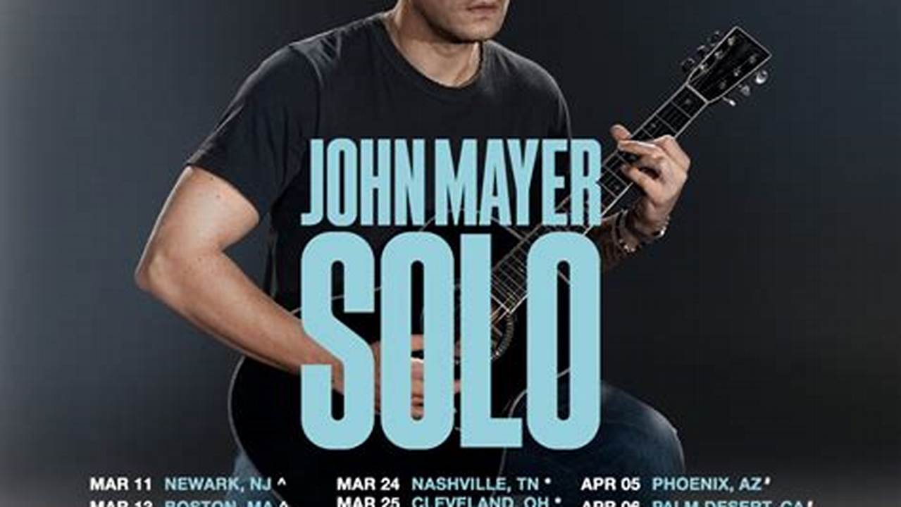 John Mayer Solo Tour 2024 Set List