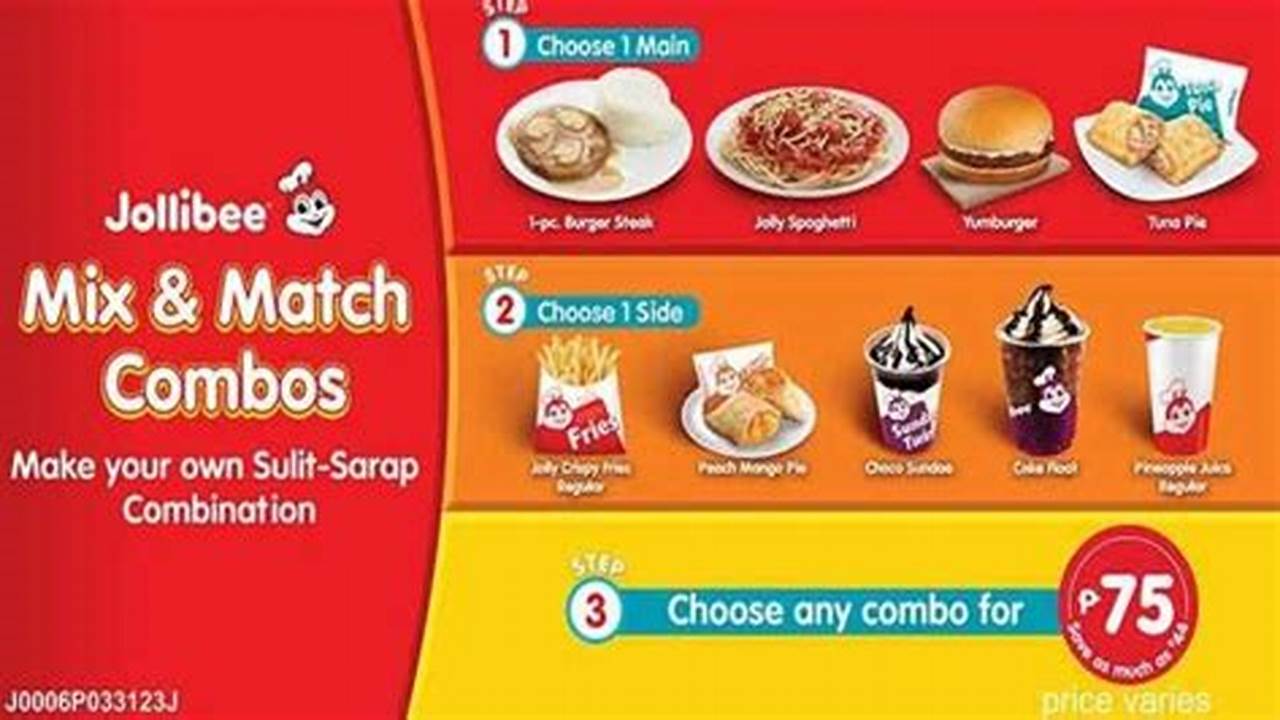 Jollibee Mix And Match 2024