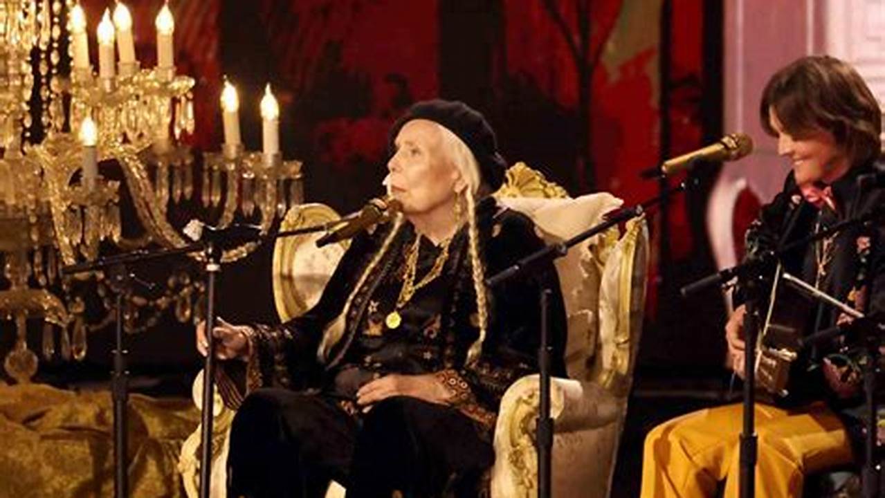 Joni Mitchell Garners Standing Ovation For Moving &#039;Both Sides Now&#039; 2024 Grammys Performance., 2024