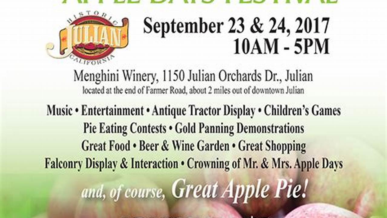 Julian Ca Apple Festival 2024