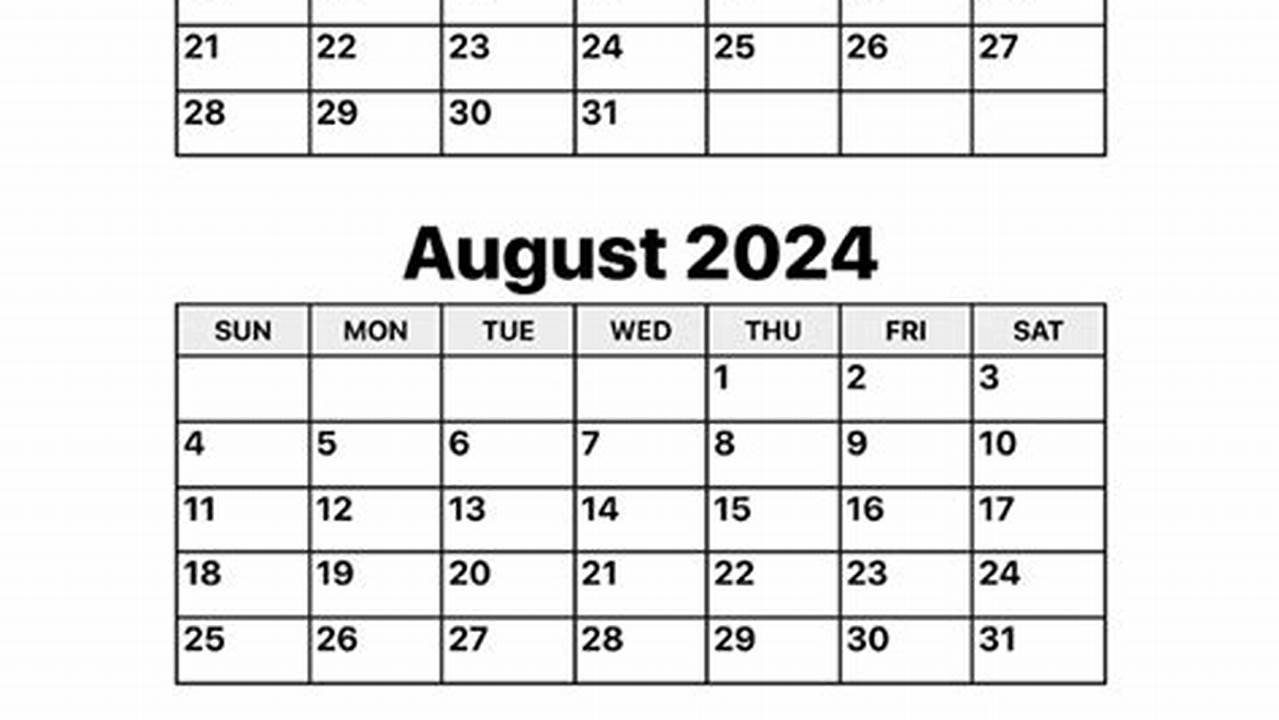 July Aug Sept 2024 Calendar Printable