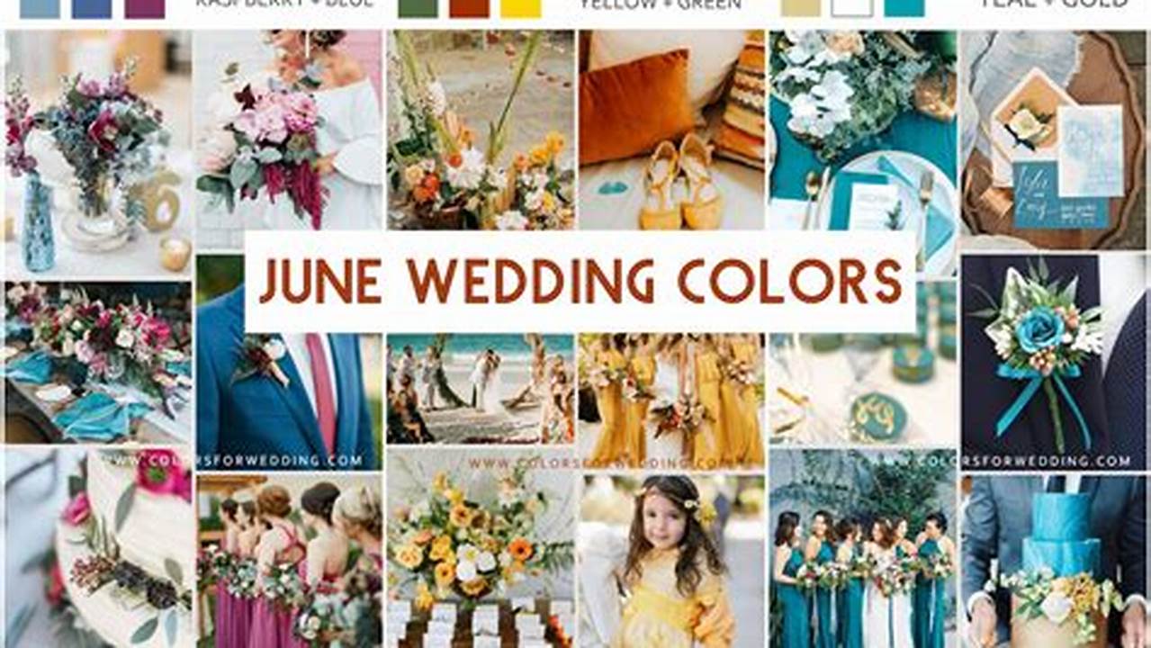 June Wedding Colors 2024