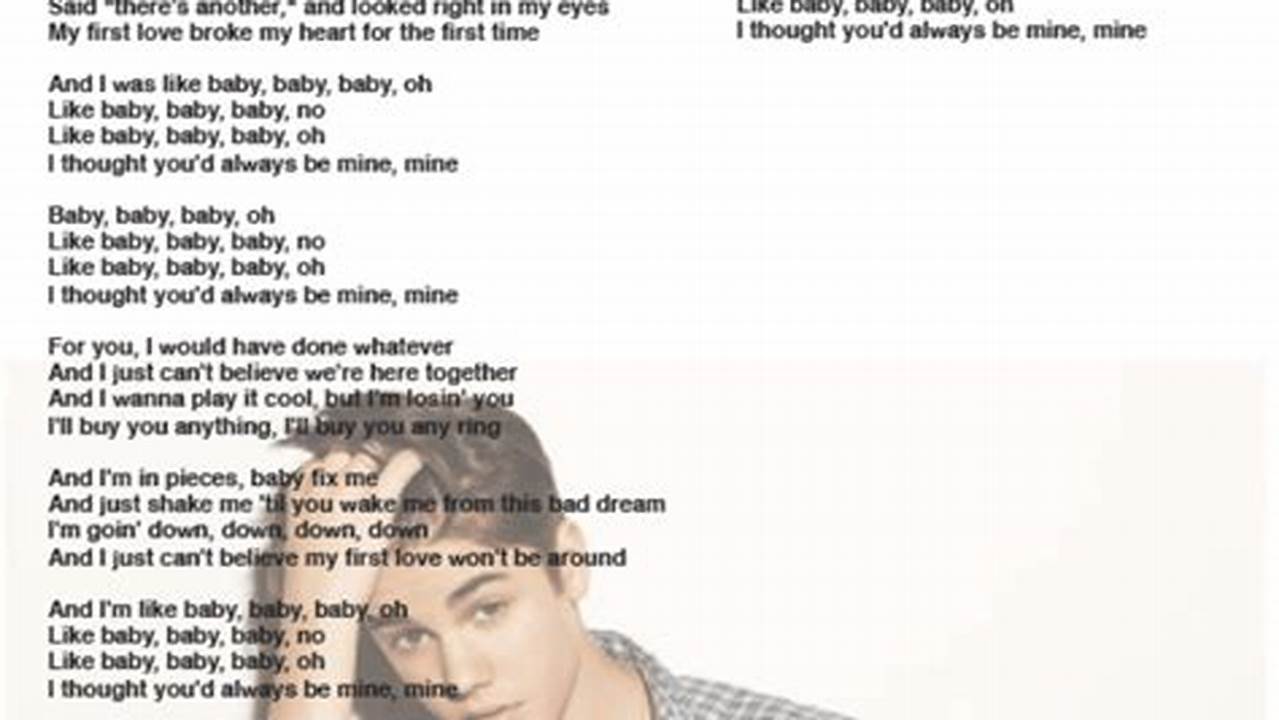 Justin Bieber Baby Lyrics In Hindi