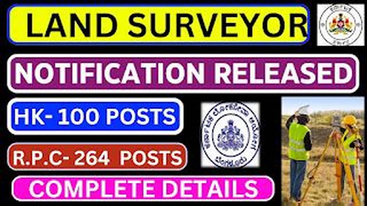 K Psc Land Surveyor (Rpc) 2024 Online Form., 2024