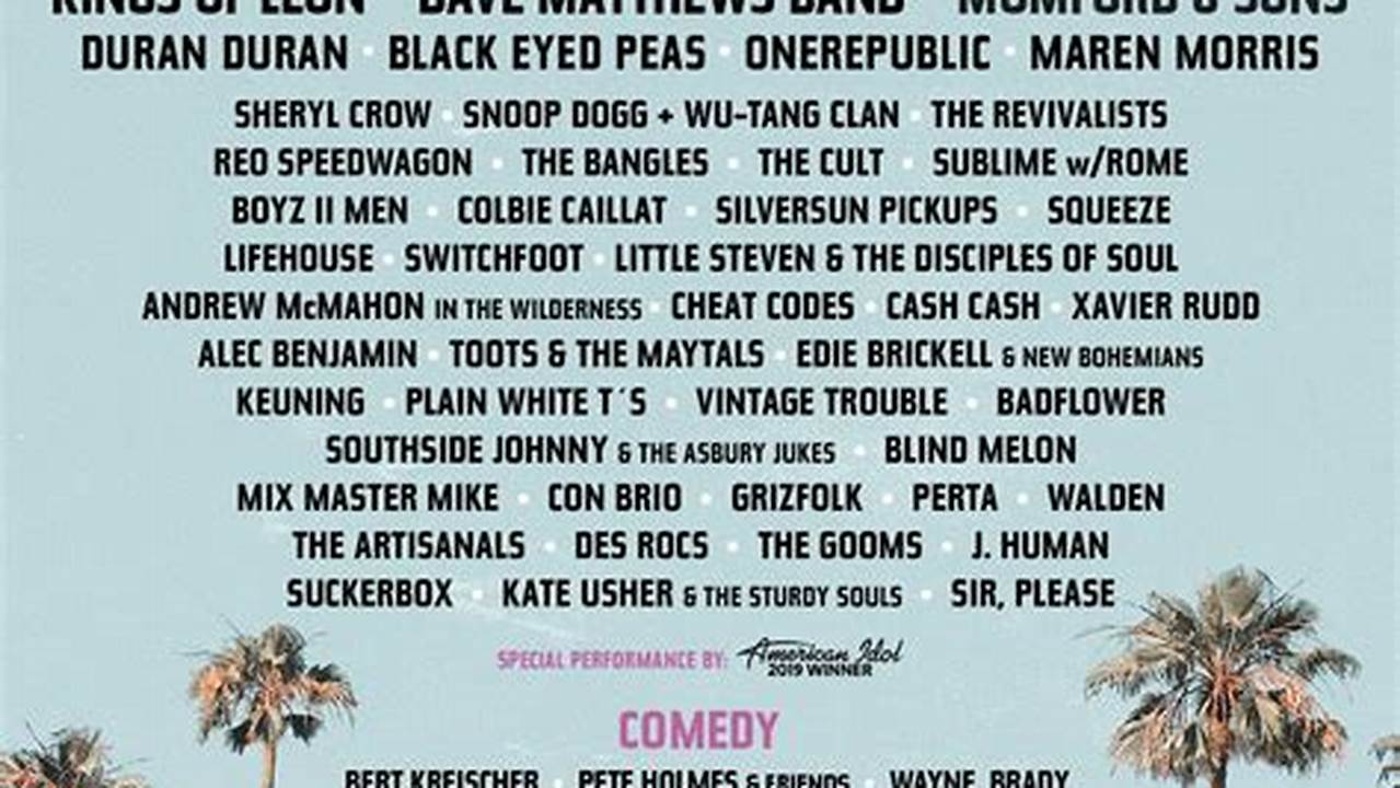 Kaaboo 2024 Lineup By Day Schedule