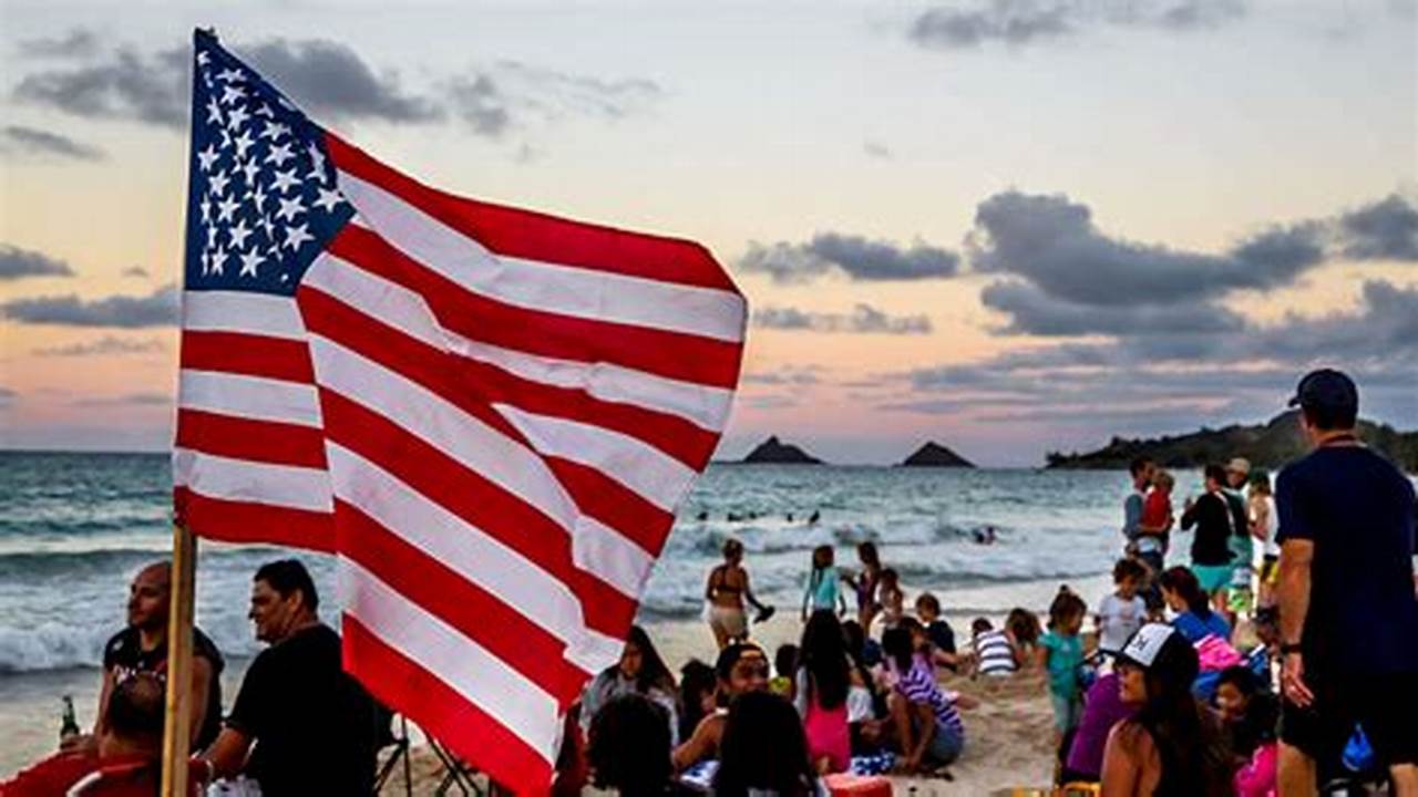Kailua Beach Fireworks 2024