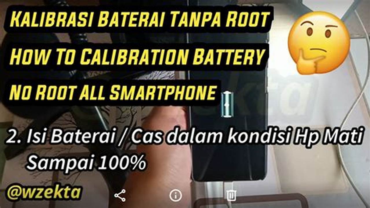 Kalibrasi Baterai, Tutorial