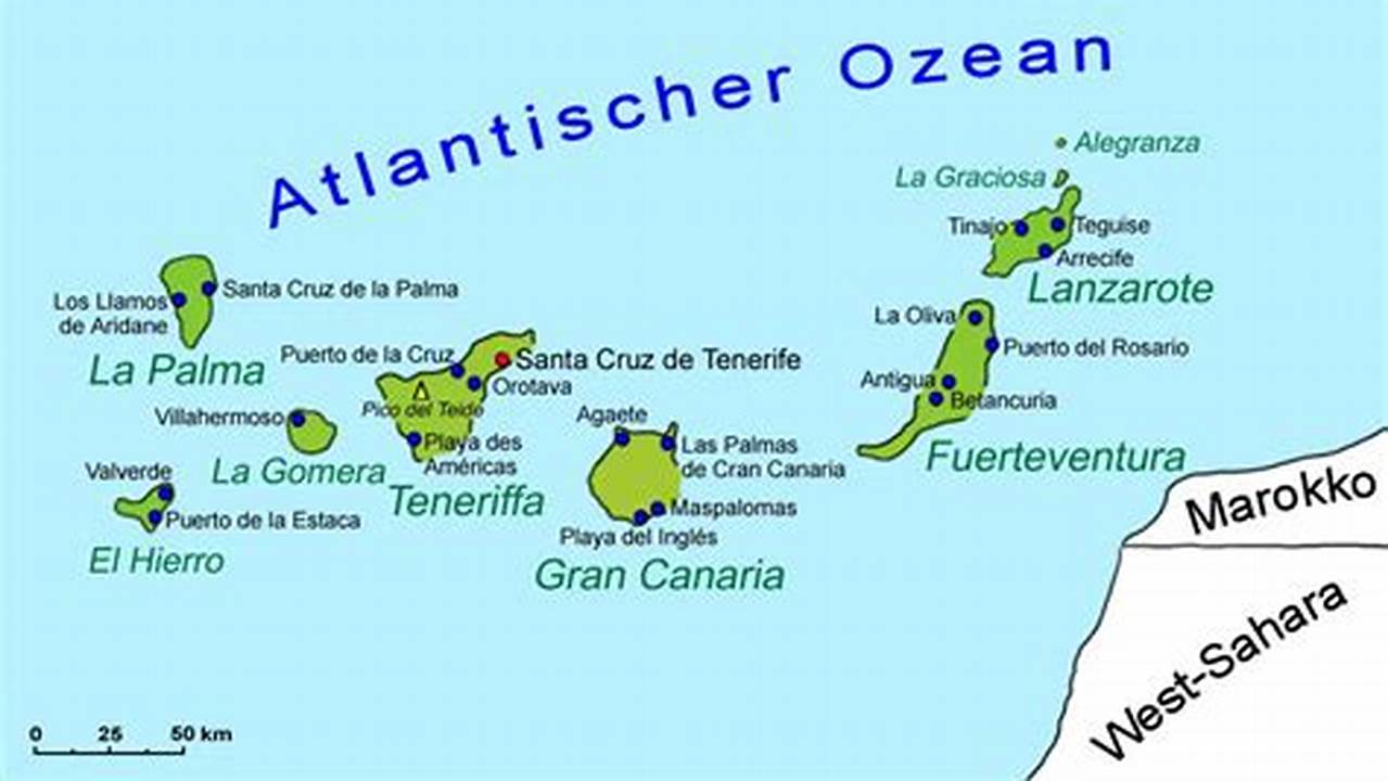 Kanarische Inseln, Wo