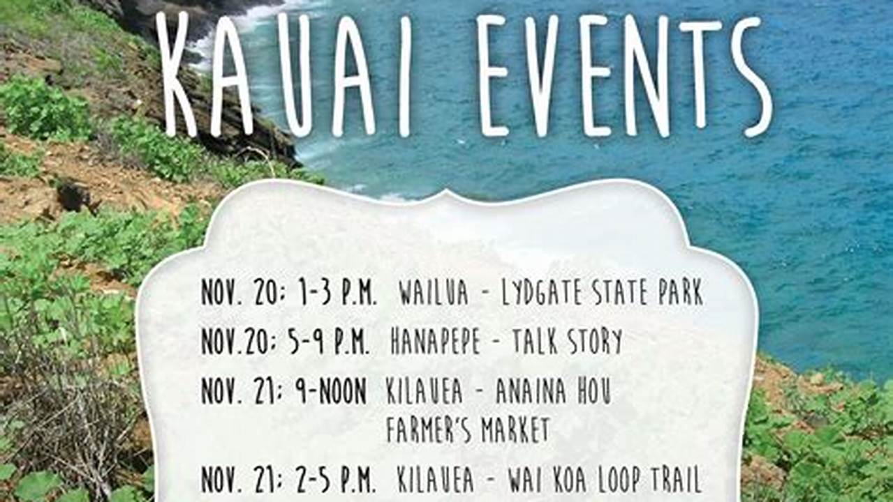Kauai Events Calendar 2024