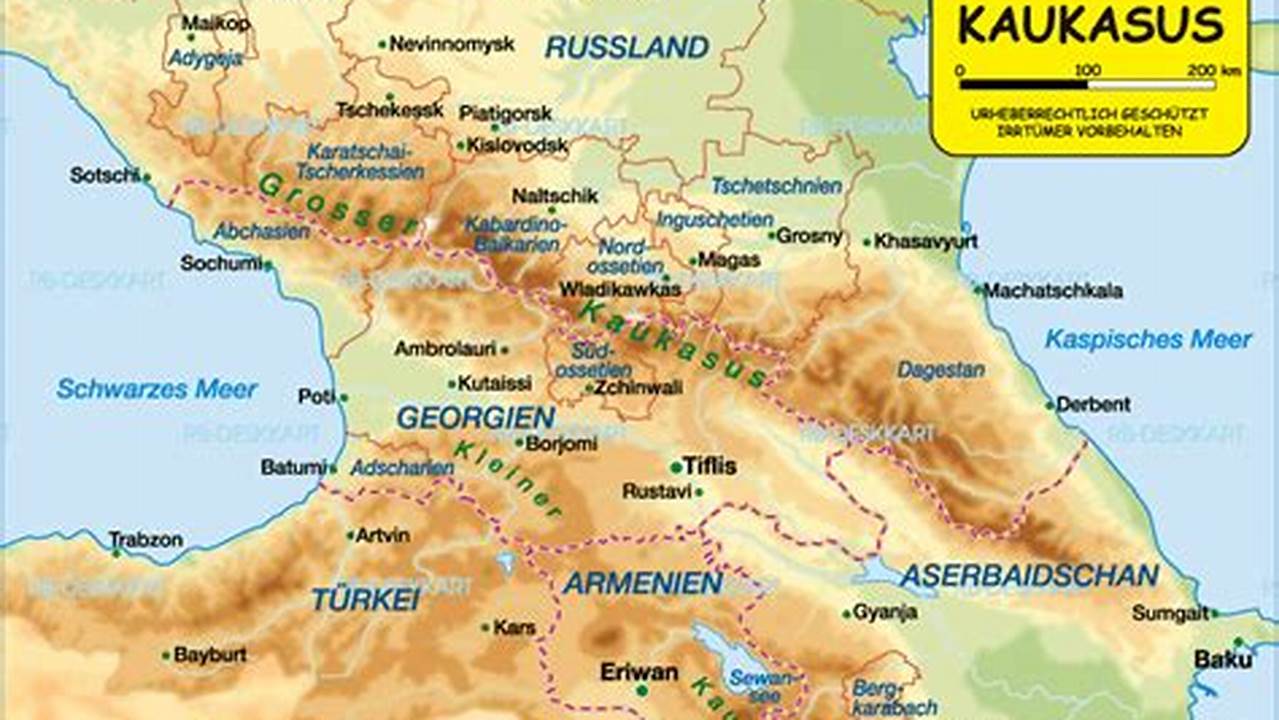 Kaukasusregion, Wo