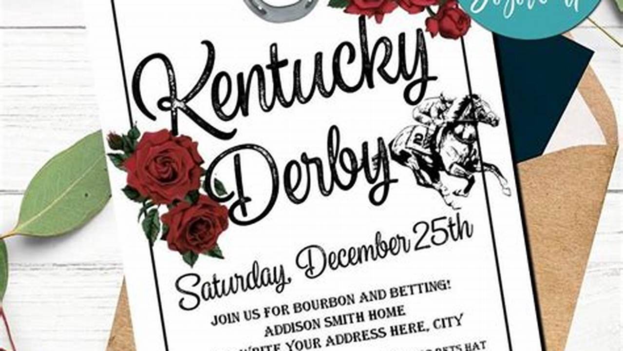 Kentucky Derby Invitations Free 2024