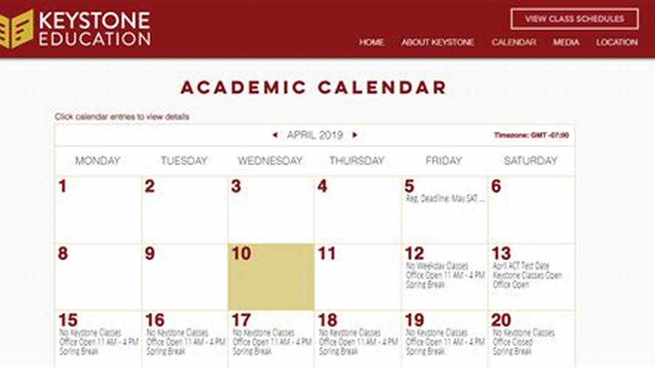 Keystone Academy Belleville Calendar