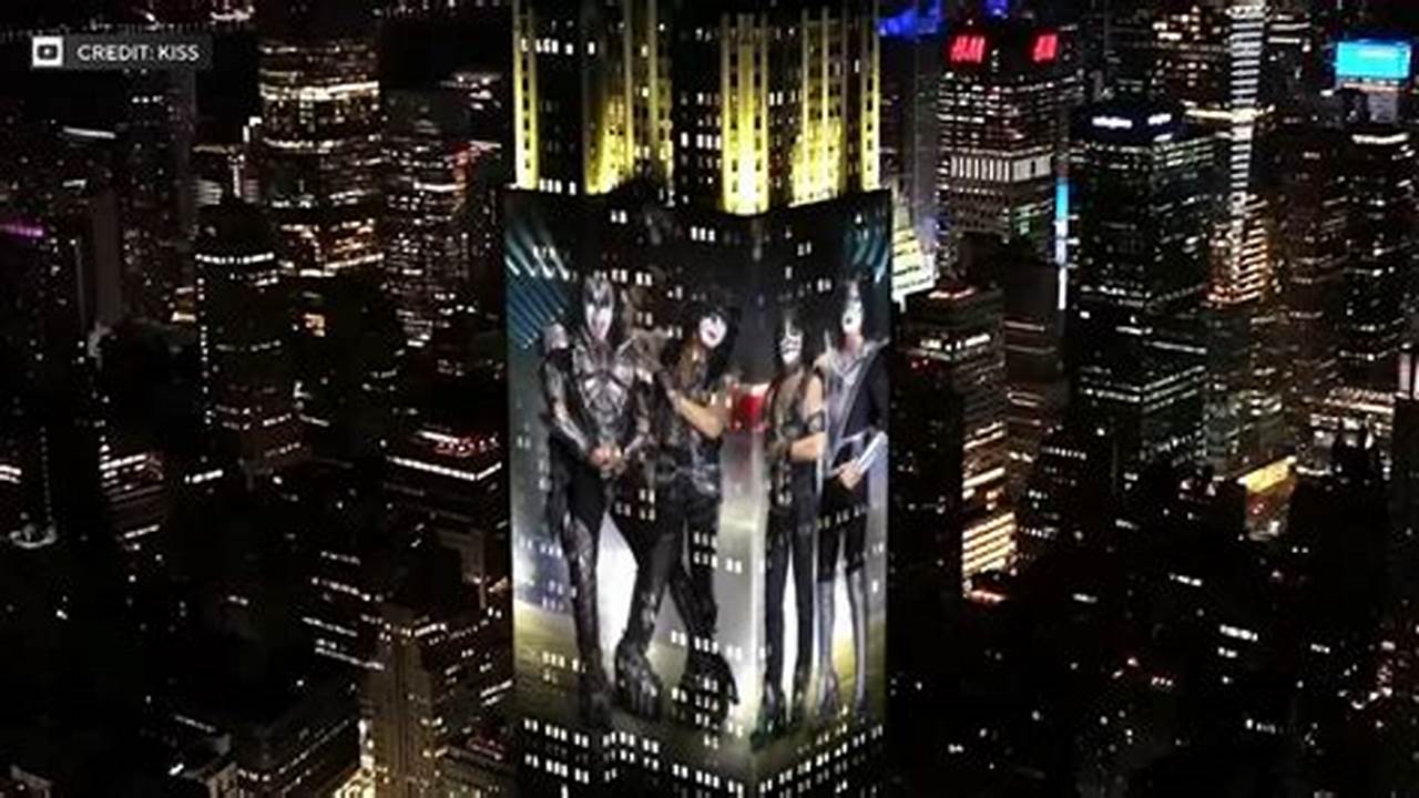 Kiss Empire State Building 2024