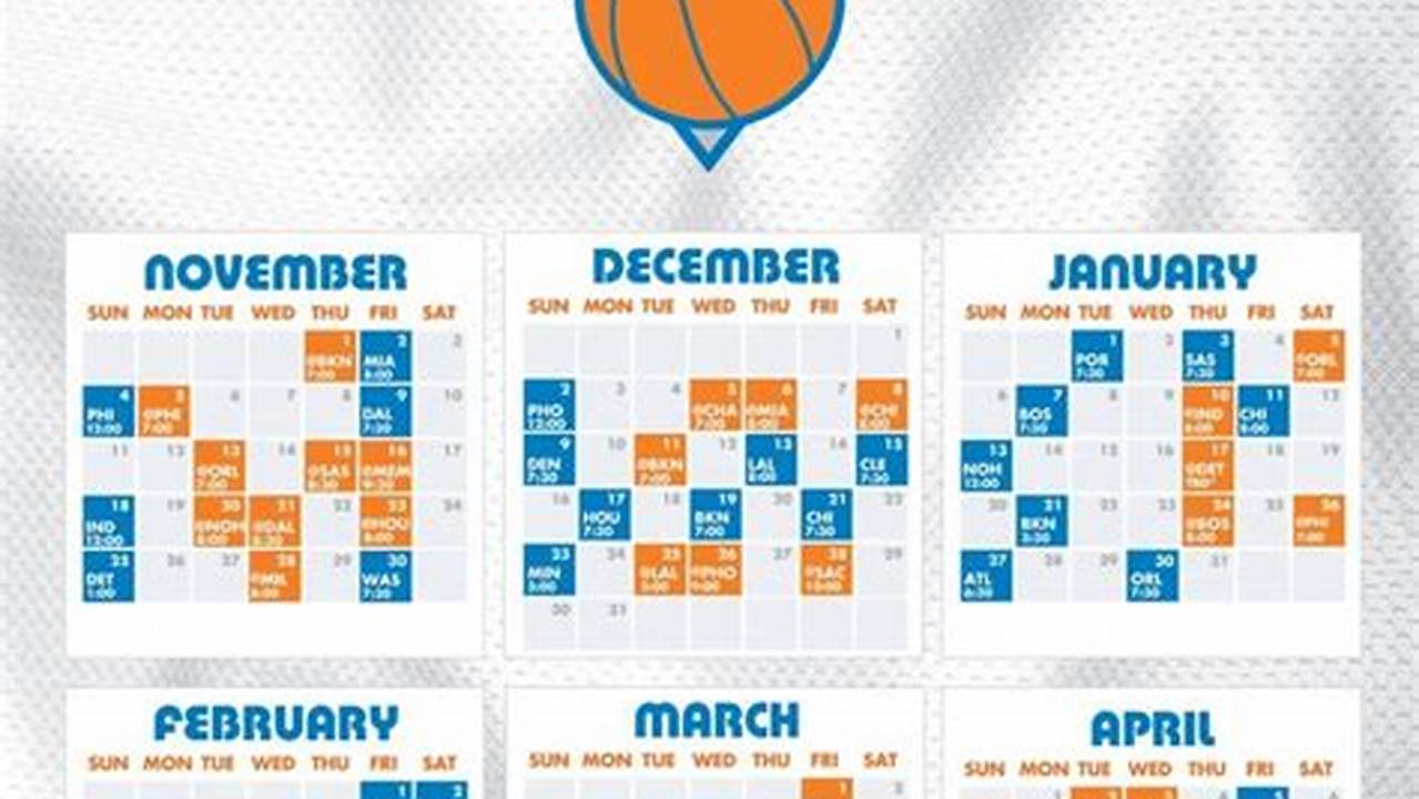 Knicks Schedule January 2024