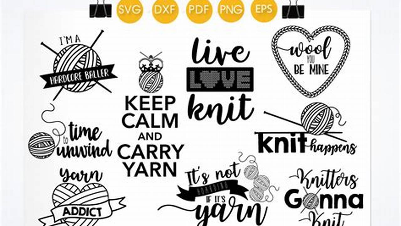 Knitting, Free SVG Cut Files