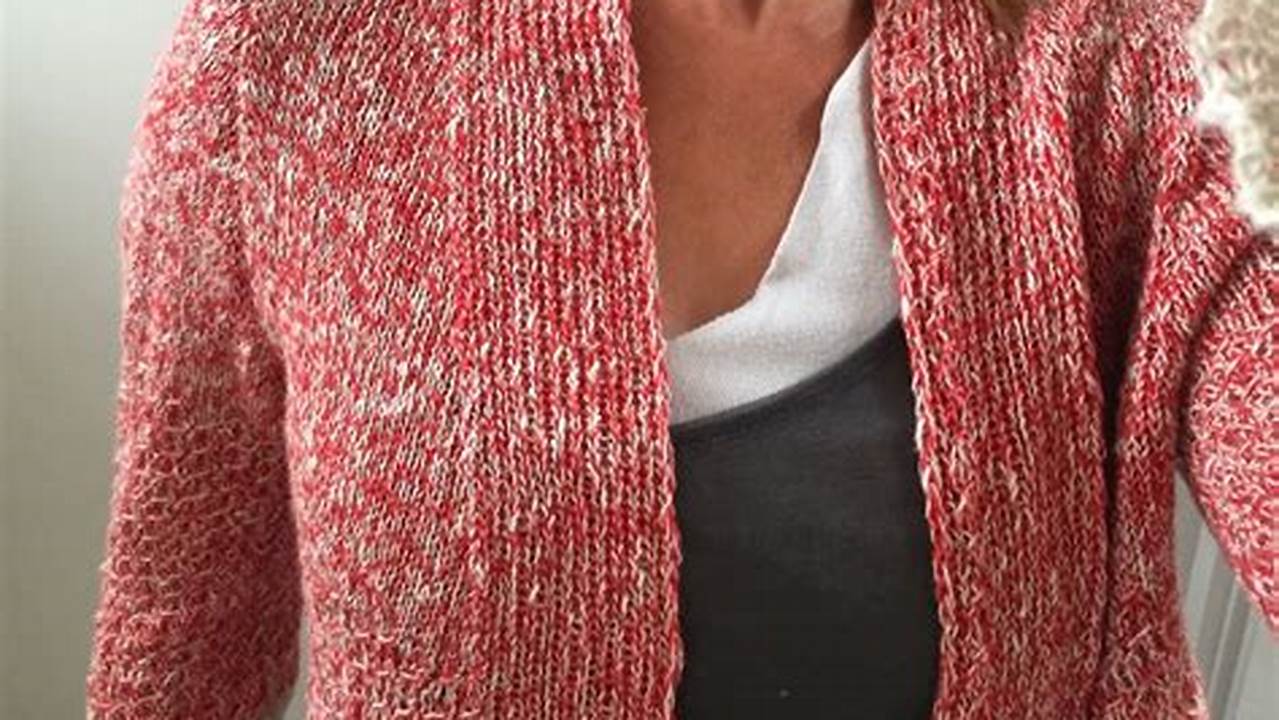 Knitting Pattern for a Cozy and Versatile Onepiece Cardigan