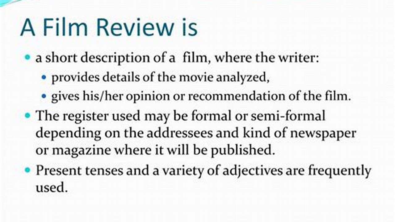 Know About Film Reviews, Lead., 2024