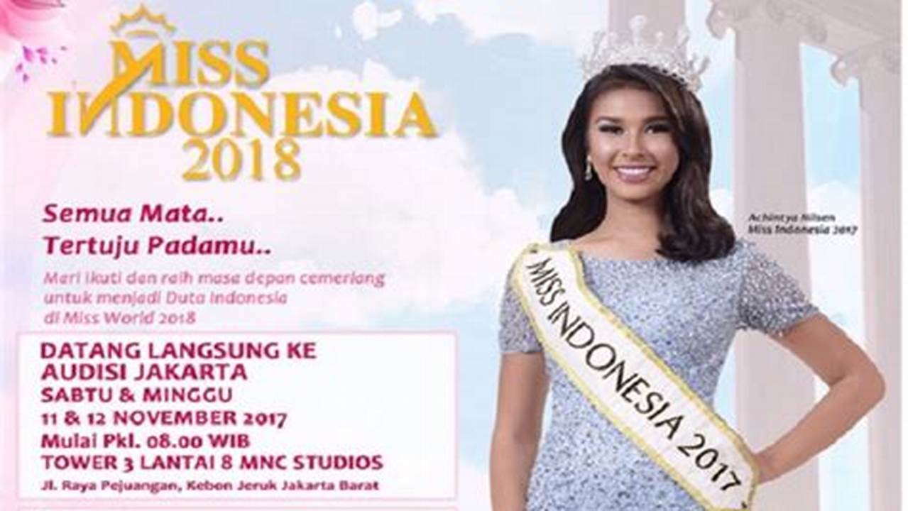 Kriteria Penilaian Utama Dalam Kontes Miss Southeast Asian
