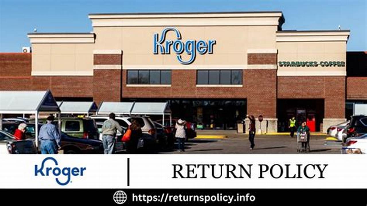 Kroger Return Policy 2024