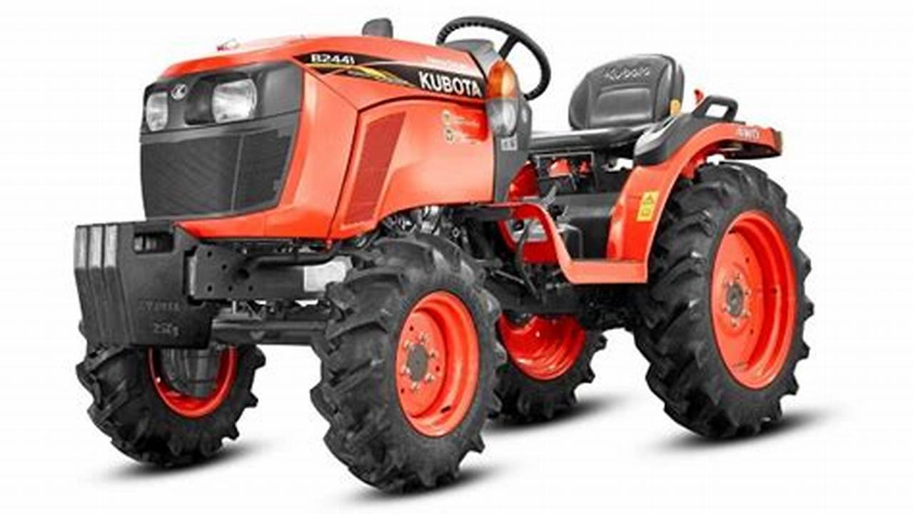 Kubota Tractors Price List 2024