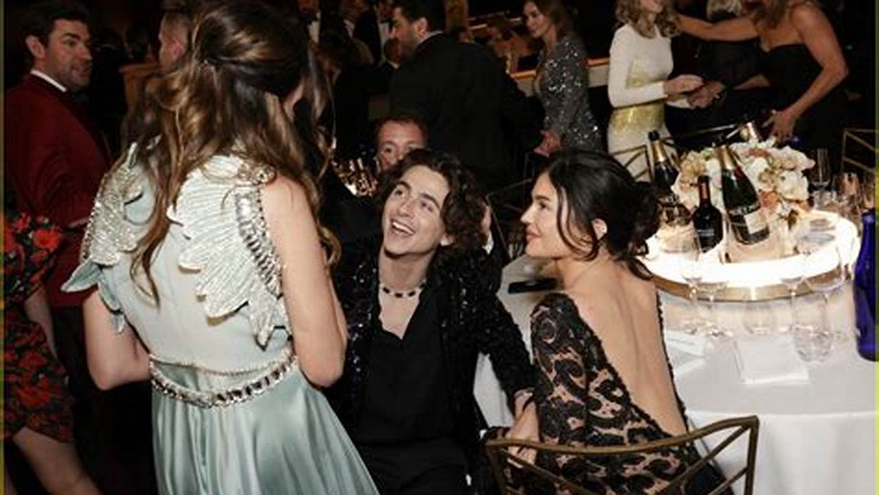 Kylie Jenner And Timothée Chalamet Just Made Their 2024 Golden Globes Debut And Are Sitting At The Same Table As Jennifer Lawrence!, 2024