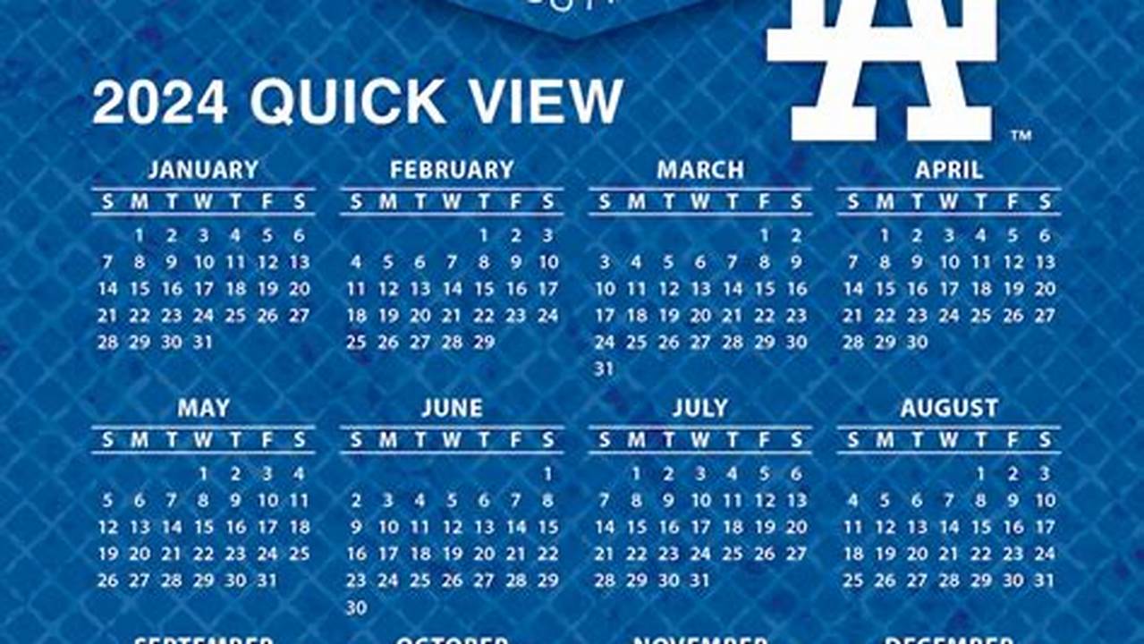 La Dodgers Schedule 2024 Release Date