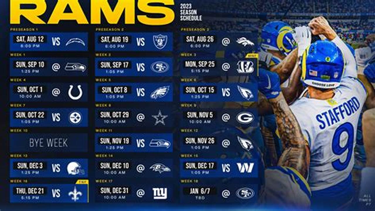 La Rams 2024 Schedule