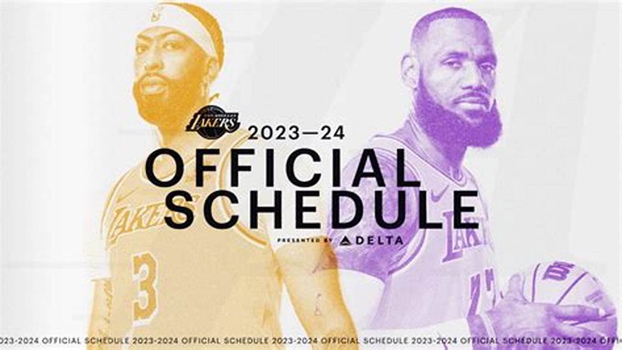 Lakers Schedule January 2024