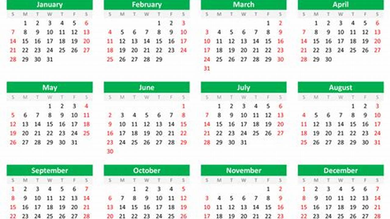 Landscape Calendar 2024 Printable