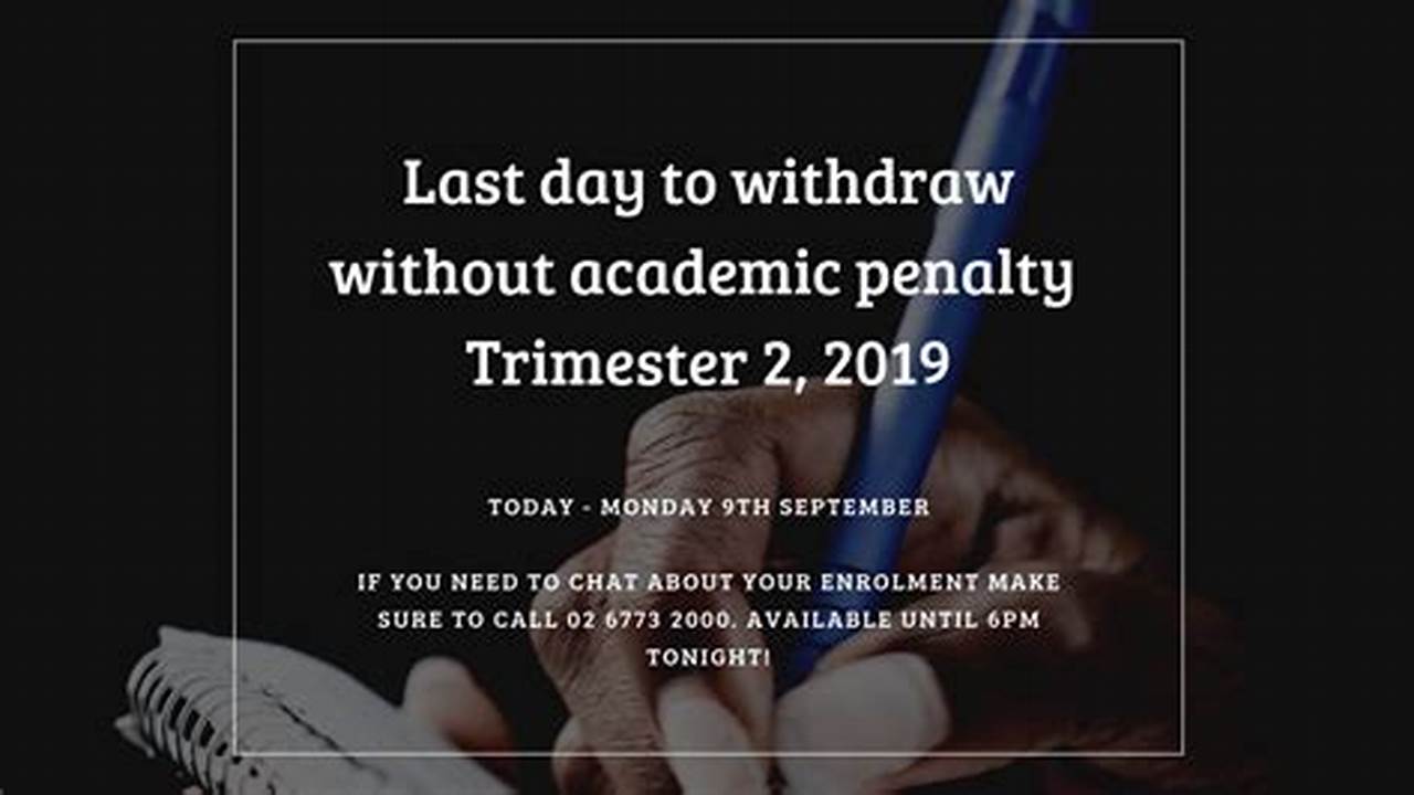 Last Day To Drop Without Academic Penalty, 2024