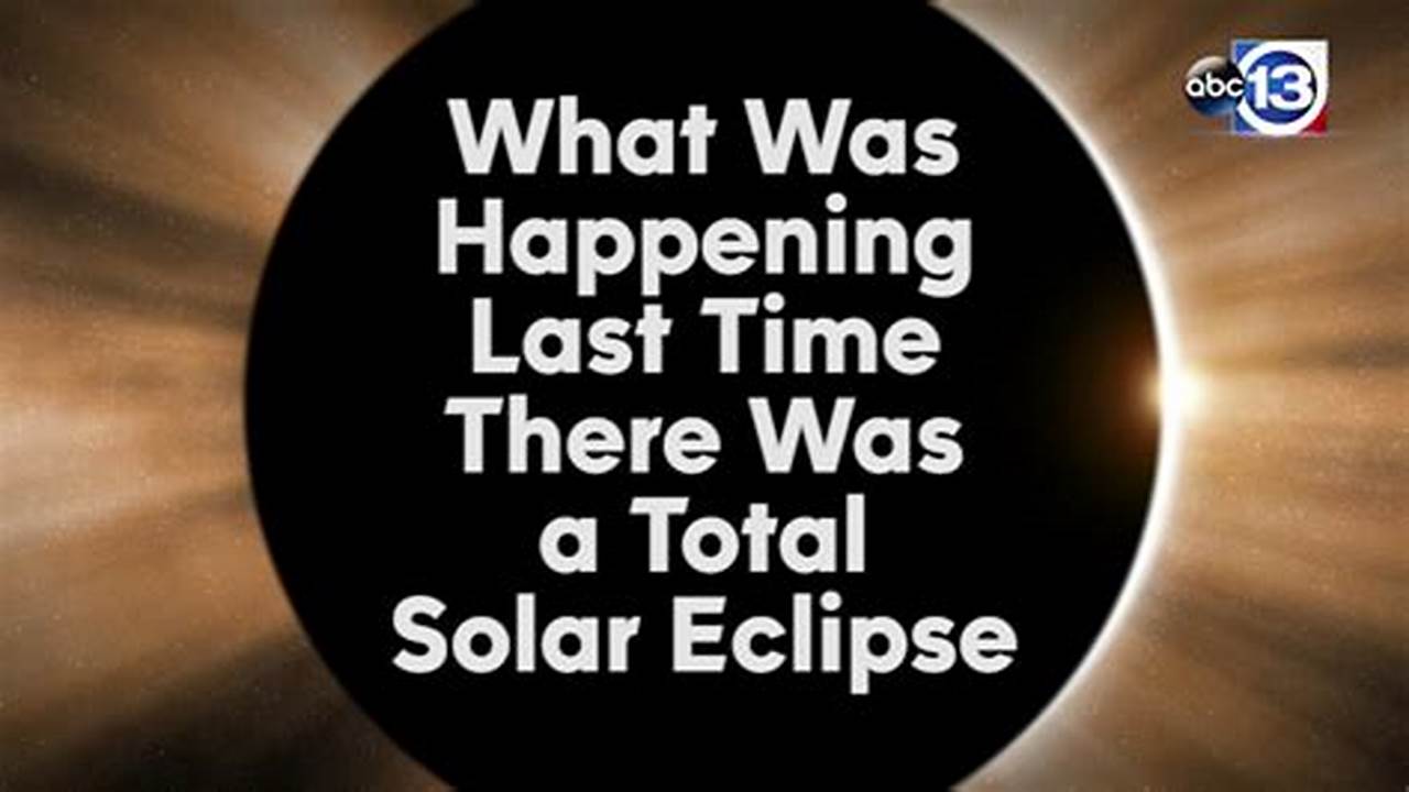 Last Total Solar Eclipse