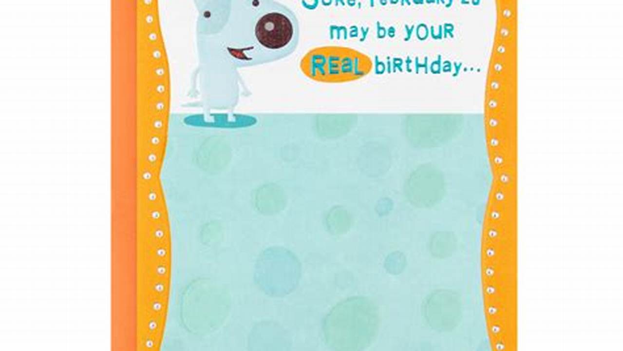 Leap Year Birthday Cards 2024