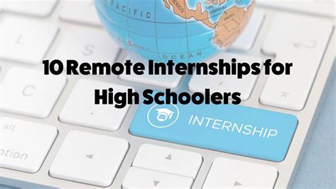 Learn About 10 Of The Best Online Internships For High School Students, As Well As How To Form A., 2024