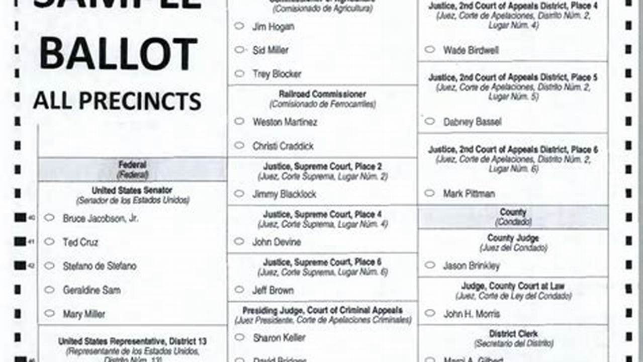 Lee County Alabama Voting Ballot 2024