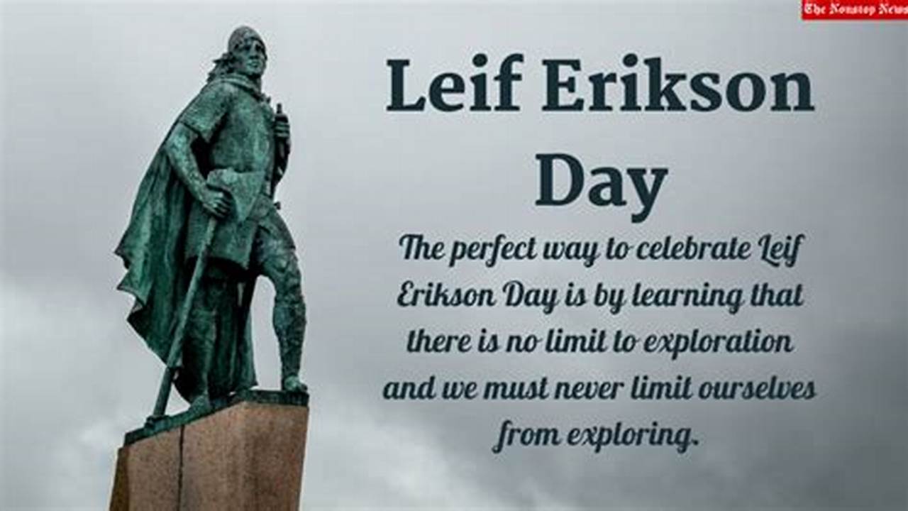 Leif Erikson Day 2024 Date